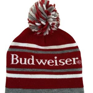 Budweiser ~ Red and Grey beanie ~ One size